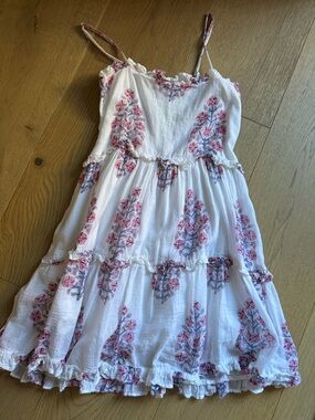 Oliphant smock back mini dress size small